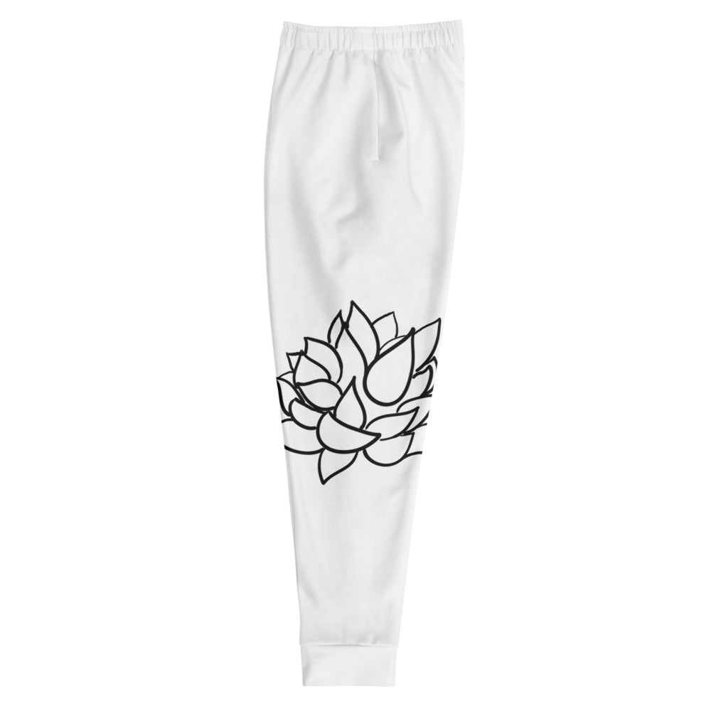 White Flower Joggers