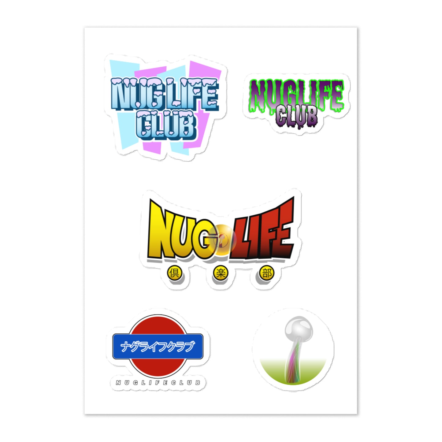 Nug Life Club Logo Sticker Set