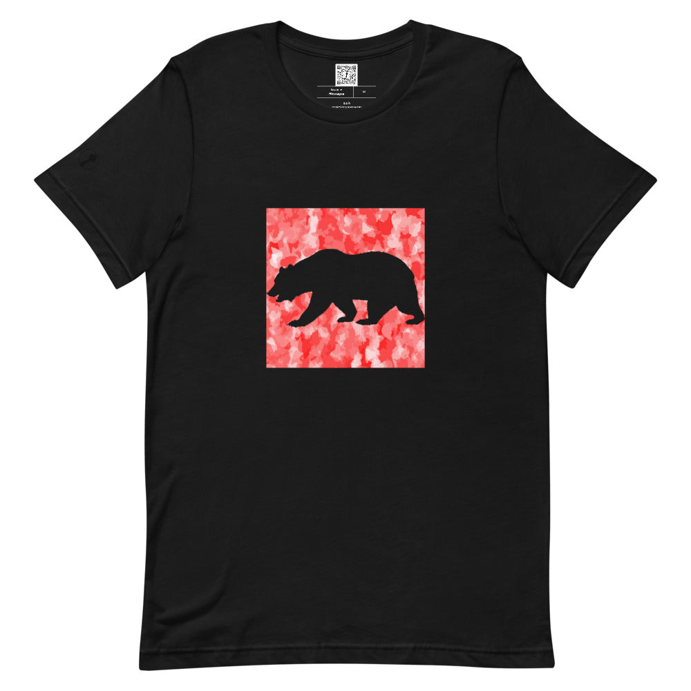 Red California Bear Tee